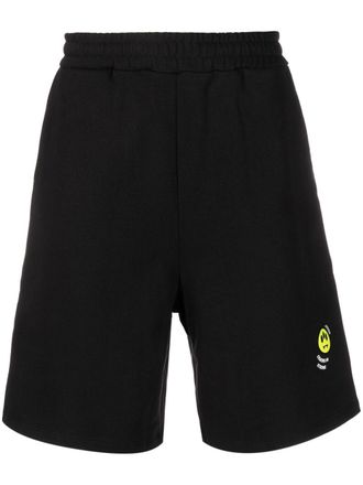 Barrow logo-print detail shorts - Black