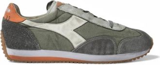 Diadora Dirty Stone Wash Evo Canvas Sneakers - Heren - Sneakers - Groen - 44 EU - Su&egrave;de - Schoenen