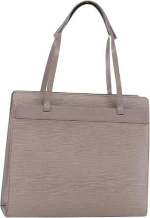 Louis Vuitton Pre-owned Shoulder Bags, female, Gray, Size: ONE SIZE Pre-owned Epi Leather Tote Bag