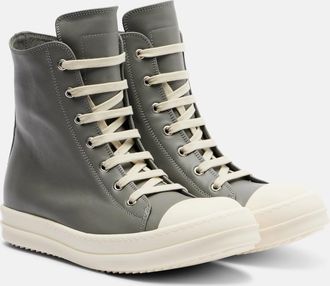 Rick Owens Leather high-top sneakers