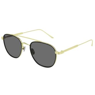Cartier Sunglasses, unisex, Yellow, Size: 53 MM Ct0251S Pilot Sunglasses