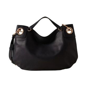 Borbonese London Hobo Medium - - Bags - Donna - Nero - ONE SIZE