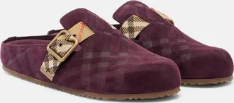 Burberry Urchin suede clogs