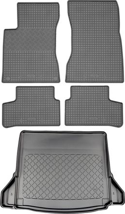 OEM Juego De Alfombrillas De Goma Para Coche Y Maletero Para Mercedes Clase A V177 Sed&aacute;n (4 Puertas) Desde Septiembre De 2018