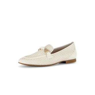 Gabor Instapper met gevlochten look en decoratieve gesp - Dames - Schoenen - Beige - Maat: 39 EU