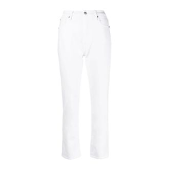 7 For All Mankind Cropped Jeans, female, White, W26, Easy Slim Ankle Jeans
