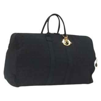 Dior Pre-owned Boston Bag - Dames - Pre-owned - Zwart - Maat: ONE Size Nylon