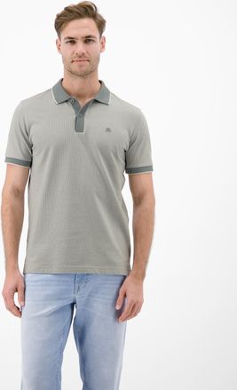 Lerros Poloshirt LERROS Poloshirt in 2-Tone-Optik, Herren, Gr. XXL, storm grau, 100% Baumwolle, ohne Ausschnitt, Shirts Poloshirt