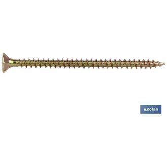 cofan Din-7505a Pz M-6x140 Caja 200 Unid., Tornillo Para Aglomerado (rosca Madera) Din-7505a. Cabeza Avellanada Mortaja Pozidrive. Medidas Desde 2,5 Hasta 6