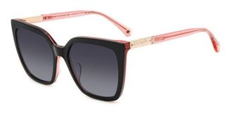 Kate Spade New York Marlowe/G/S Asian Fit 3H2/9O Womens Sunglasses Black Size 55