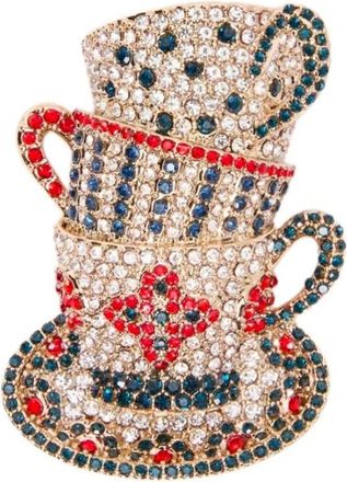 Max Mara Falla Tazze Broche - Dames - Broches - Veelkleurig - ONE Size - Accessoires