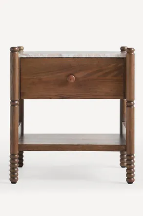 Anthropologie Amelia Marble Top Nightstand