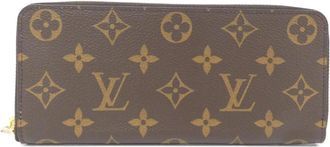 Louis Vuitton Marron Rose Ballerine Coated Canvas Long Wallet (Bi-Fold) (Pre-Owned)