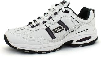 Skechers Sport Mens Vigor 2.0 Serpentine Memory Foam Sneaker, White, 10 UK