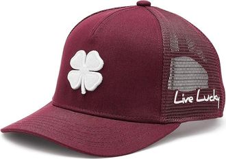 Black Clover Hardy 5 Adjustable Hat Baseball Caps Burgandy Hat/Burgandy Mesh, Cotton