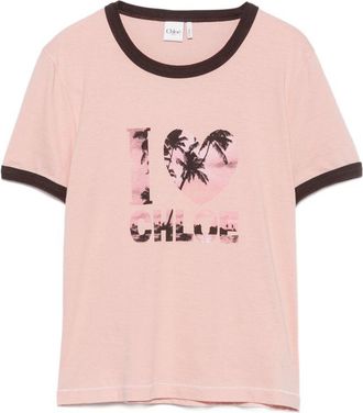 Chlo&eacute; T Shirt Chlo&egrave; in cotone stampato