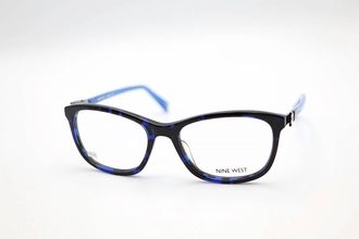 Nine West Womens Nw5068 Rectangle Eyeglasses In Blue