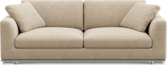 Castlery Hamilton Sofa Customized, (Washed Chenille) Sand, Machine Washable, Removable Covers for Sofas by Castlery