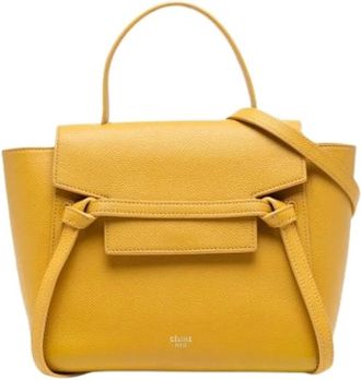 Celine Pre-owned Handbags, female, Yellow, Size: ONE SIZE Pre-owned Belt Bag