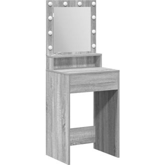 vidaXL Vidaxl - Dressing Table Grey Sonoma 50 x 41 x 135 cm Engineered wood