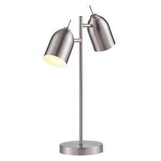 Teamson Home Teamson Home - L&aacute;mpara De Mesa Con Pantalla Cromada Mason - Vn-l00063nb-eu