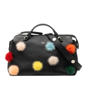 Fendi Vintage, unisex, Zwart, ONE Size, Leer, Pre-owned By The Way Satchel