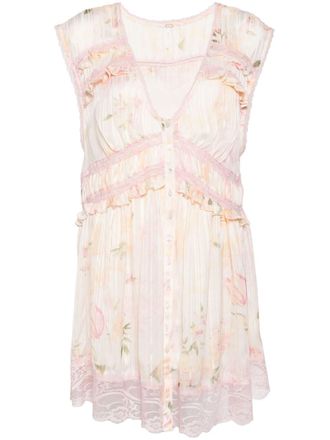 Free People Spring Fling jurk - Beige