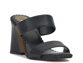 Vince Camuto Womens Kaden Block Heel Mule Sandals In Black