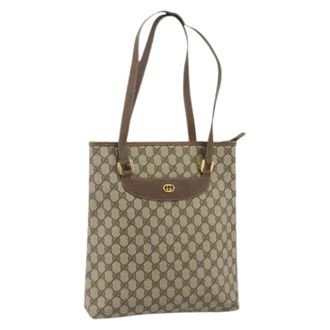 Gucci Pre-owned Tote Bags, female, Beige, Size: ONE SIZE Pre-owned Plastic Tote Bag