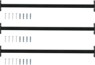 vidaXL Barra De Seguridad Ajustable Para Ventanas 3 Uds. 710 -1200 Mm Vidaxl