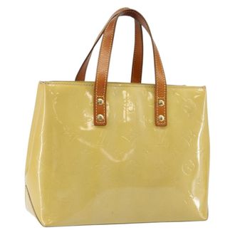 Louis Vuitton Reade Monogram Vernis Beige Patent_Leather Bag (Pre-Owned)