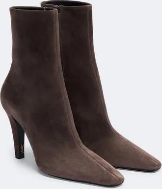 Saint Laurent Jill suede ankle boots