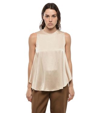 Stella McCartney Beige Crew Neck Top