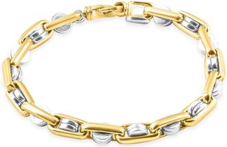 Pompeii3 Mens Designer Mariner Link 14k Gold (56gram) or Platinum (90gram) 7mm Bracelet 8.5