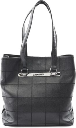Chanel Borsa tote Choco Bar in pelle Caviar 2005-2006 - Nero