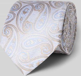 Olymp Seidenkrawatte im Allover-Look (7,5 cm) in Bleu, Gr&ouml;&szlig;e 1