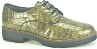 Pitillos Croco Lace Schoenen - Dames - Veterschoenen - Groen - 37 EU - Schoenen