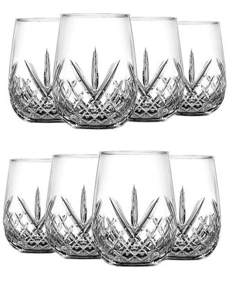 Godinger Set Of 8 Dublin Stemless Wine Glasses