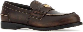 Miu Miu Womens Loafer Brown Calfskin