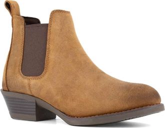 Frye Womens Saftey Crafted Chelsea Work Boot In Dark Brown