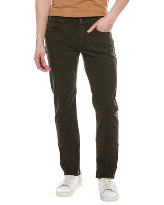 7 For All Mankind Luxe Performance Dark Olive The Straight Jean