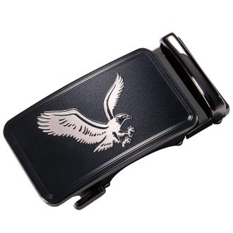 Barry.Wang Men Ratchet Buckle Only, Black Eagle