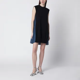 sacai Denim dress and knit top