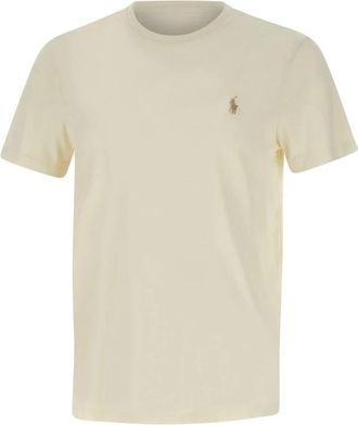 Polo Ralph Lauren Custom Fit T-shirt - Heren - T-shirts - Wit - XL - Katoen - Tops