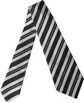 Dolce & Gabbana Striped Silk Necktie - Black