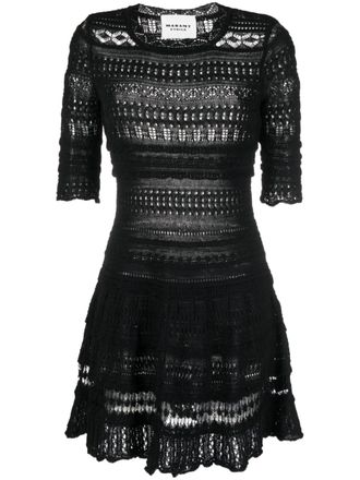 Isabel Marant Gebreide mini-jurk - Zwart