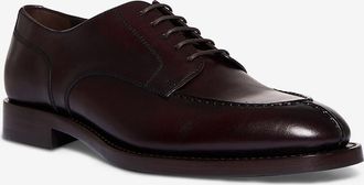 Brunello Cucinelli Gl&auml;nzende Glattleder-Derby-Schuhe