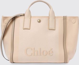 Chlo&eacute; Borsa Carry Large Chlo&eacute; in canvas di cotone