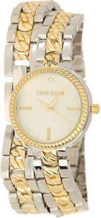 True Religion Two-Tone Wrap Bracelet Strap Watch, 28mm in Two Tone at Nordstrom Rack