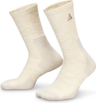 Nike Unisex Nike ACG Everyday Cushioned Crew Socks (1 Pair) in White | FB3341-133
